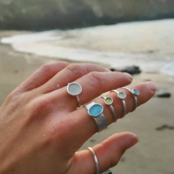 Gemweyth Sea Glass Jewellery Rings