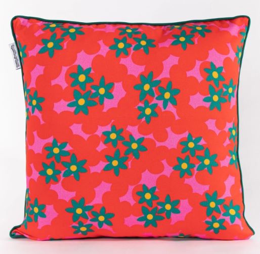 Flower Field Cushion 2 - Cornish Gifts